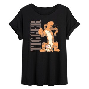 Women's - Disney - Muted Tigger Oversized Graphic T-Shirt - 1 of 4