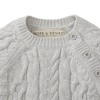 Hope & Henry Baby Cable Knit Sweater Romper - 3 of 4