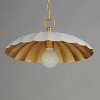 Maxim Lighting Primrose 1 - Light Pendant in  Matte White/Gold Leaf - 2 of 3