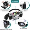 PetAmi Dog Fanny Pack, Pet Waist Belt Treat Pouch for Walking Training Hiking Running, Waste Bag Dispenser, Bottle Holder, Bowl, Pocket - 3 of 4