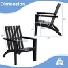 Costway Outdoor Wooden Adirondack Chair Patio Lounge Chair w/ Armrest - image 3 of 4