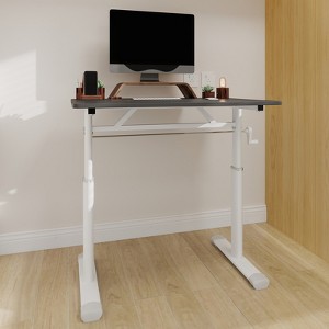 Grungis Office Desk with Adjustable Height,Computer Desk for Home Office,Company - 1 of 4