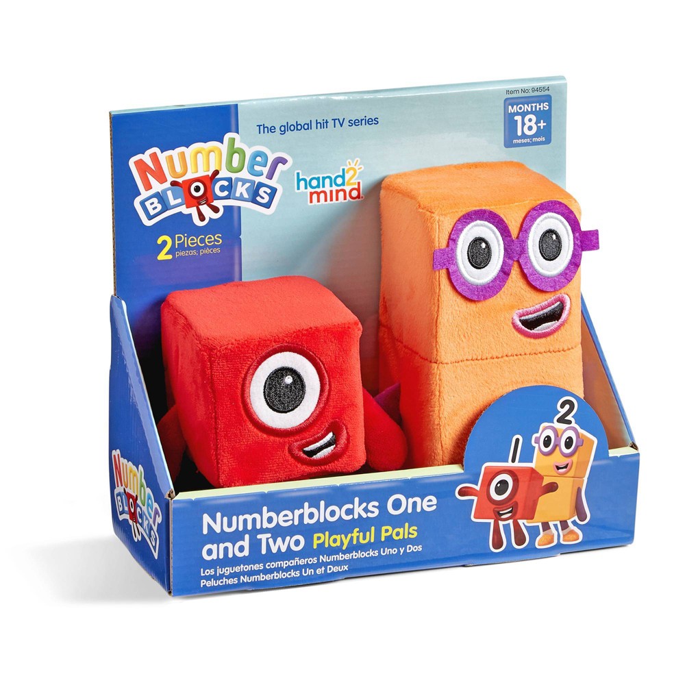 Photos - Doll Hand2Mind Numberblocks One and Two Playful Pals Plushes