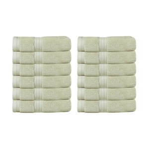 Home Weavers Elegance Essentials 550GSM 100% Cotton Zero Twist Super Absorbent Bath Towel Set - 1 of 4