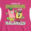 Girls' - SpongeBob Squarepants - Prone To Shenanigans And Malarkey Fit & Flair Cap Sleeve Dress - 2 of 4