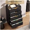 Nasitip 5 Drawer Modern Dresser, 48" Tall Chest with Deep Storage & Wide Top, Fluted Wood Organizer for Bedroom/Living Room/Hallway - 2 of 4