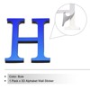Unique Bargains 3D Acrylic Self-Adhesive Mirror Alphabet Sticker Wall Decals Blue - 3 of 4