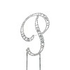 O'Creme Silver Rhinestone 'Letter P' Cake Topper - 2 of 2