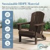 Hyleory HDPE Folding Adirondack Chair  – Weather-Resistant Outdoor Lounge Chair - 4 of 4