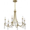 Savoy House Mayfair 6 - Light Chandelier in  Warm Brass/Chrome - image 3 of 4