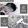 Acekool 9x12 Washable Area Rug, Soft Non-Slip Oriental Medallion Carpet, No Shedding Large Floor Mat for Living Room Bedroom Dining Room, Grey - 4 of 4