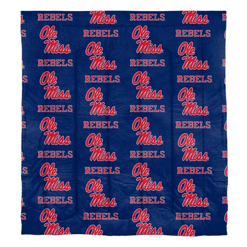 NCAA Ole Miss Rebels Rotary Bed Set, 2 of 4