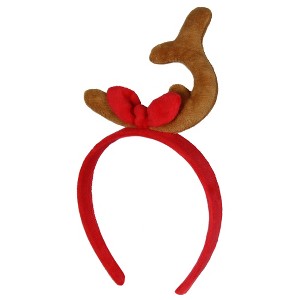 Dr. Seuss How GRINCH Stole Christmas Max's Reindeer Antler Design Headband For Women and Girls Red - 1 of 4