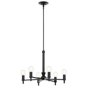 Kichler Lighting Torvee 6 - Light Chandelier in  Black - 1 of 1