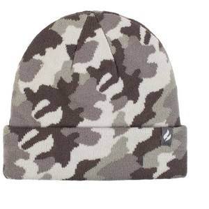 Men's Gunner Camouflage Knit Roll Up Hat | Size Men's One Size - Grey - 1 of 3