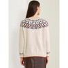 Allegra K Women's Winter Fall Long Sleeve Crew Neck Vintage Pullover Sweater Tops - 4 of 4
