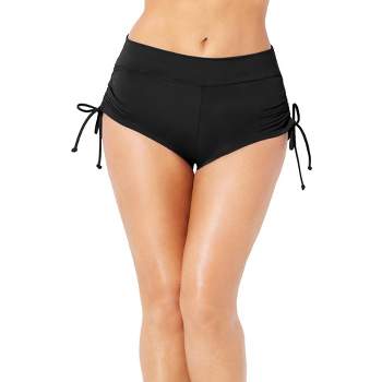 HENORD Women's Swim Bottom High Waist Basic Full Coverage Bikini Tankini  Swimsuit Briefs Ruched Swim Short Black : : Clothing, Shoes &  Accessories
