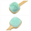 Unique Bargains Dual-Side Long Handle Silicone Bath Brush - 3 of 4