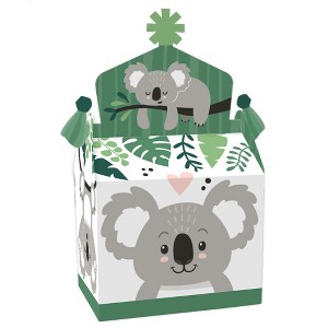 Big Dot of Happiness Koala Cutie - Treat Box Party Favors - Bear Birthday Party and Baby Shower Goodie Gable Boxes - Set of 12 - 1 of 4