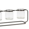 Melrose Bottle Vases in Iron Stand 19.75"L - 3 of 3