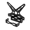 Unique Bargains Motorcycle Tail Type Adjustable License Plate Bracket Frame Stand Black - 2 of 2
