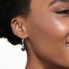 Ross-Simons 4.80 ct. t.w. Sapphire Drop Earrings With Diamond Accents in Sterling Silver - 2 of 4