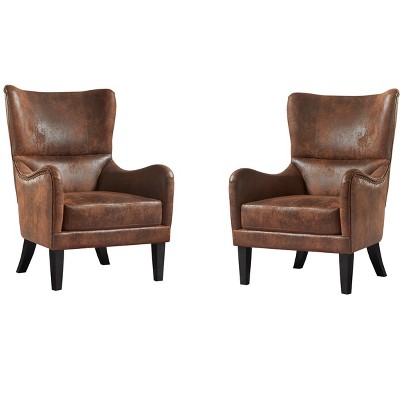 Vynxaria Studded Chair,Arm Chair,Living-room,Study and Bedroom ,Set of 2