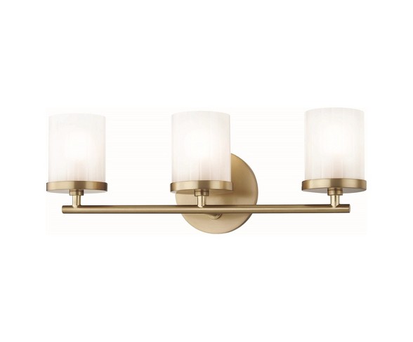 3pc Ryan Bath Light Brass - Mitzi by Hudson Valley