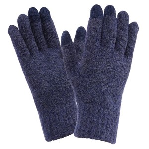 Unique Bargains Touchscreen Winter Anti-Slip Common Size Warm Hiking Gloves 8.7" x 3.5" 1 Pair - 1 of 4