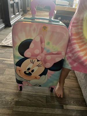 Disney Minnie Mouse Tye Dye Kids 21 Carry On Spinner Luggage