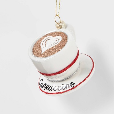 Glass Cappuccino Christmas Tree Ornament - Wondershop™