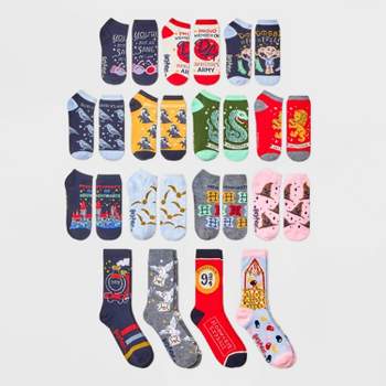Women's Harry Potter Hogwarts Express 15 Days of Socks Advent Calendar - Assorted Colors 4-10