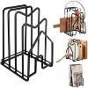 LunaLulinlk Cutting Board Rack w 2 Adhesive Hanging Hooks Chopping Board Organizer Stand Holder Kitchen Countertop - 2 of 4
