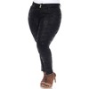 Plus Size Faux Suede Snake Print Pants - White Mark - 2 of 4