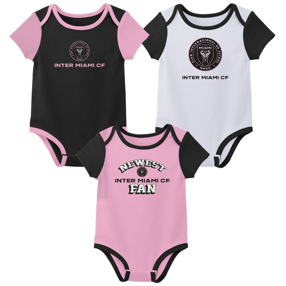 MLS Inter Miami CF Infant Girls 3pk Bodysuit