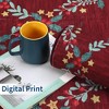 Christmas Area Rug 2x6 Runner Rugs,Washable Xmas Holiday Decor Hallway Rug, Floral Low Pile Boho Rugs,Stain Resistant Non Slip Indoor Floor Carpet - 4 of 4
