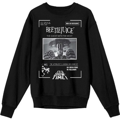 Beetlejuice Movie Poster With The Most Women’s Black Long Sleeve Tee