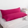 2 Pack Brushed Microfiber Body Pillowcases, Super Soft Body Pillow Cover with Envelope Closure - NTBAY - 3 of 4