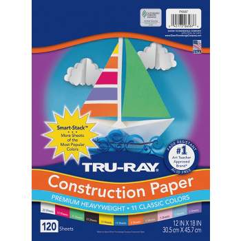 Tru-Ray P6589-4 Heavyweight Construction Paper Bulk Assortment 10 Assorted  Co