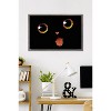 Trends International Tobe Fonseca - Black Cat Minimalist Tongue Framed Wall Poster Prints - 2 of 4