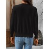 Women's Lightweight Button Down Cardigan Long Sleeve Casual Crew Neck Soft Knit Cardigans Sweater Tops - 2 of 4