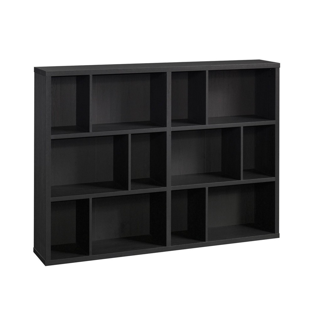 Photos - Wall Shelf Sauder 44.13"6 Cubbies Horizontal Style Bookcase Raven Oak - : Modern Displ 