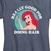 Women's - Disney Princess - Ariel Fork Really Good For Doing Hair Short Sleeve Graphic T-Shirt - 2 of 4