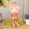Northlight 13.5" Pink, Cream and Tan Spring Floral Standing Sunflower Girl Decorative Figure - 3 of 4