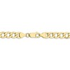 Black Bow Jewelry Men's 7mm 10k Yellow Gold Hollow Curb Chain Necklace - 3 of 4