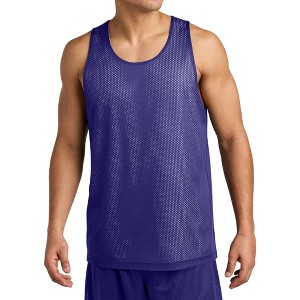 Mafoose Men's PosiCharge Reversible Mesh Moisture-Wicking Double-Layer Tank - 1 of 4