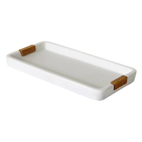  Gurygo 12 Countertop and Vanity Tray - Kitchen Tray for Soap  Bottles - Rectangular Vanity Tray for Bathroom - Vanity Trays for Bathroom  - Kitchen Soap Dispenser Tray,White : Home & Kitchen