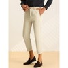 Lars Amadeus Men's Slim Fit Pleated Front Ankle Length Tapered Dress Pants - 2 of 4