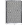 Colonial Mills Outdoor Houndstooth Tweed Braided Rug, Navy 5'x7', Rectangle Shape - 2 of 3