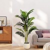 TopComfy Artificial Trees 61in Artificial Palm Tree Medium Palm Tree Fake Palm Plant Artificial Palm Tree for Indoor Decor, Green, 41"*41"*61" - 2 of 4